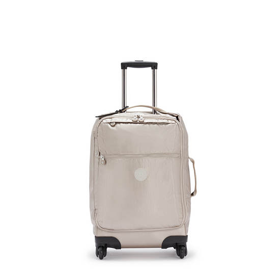 Maletas Kipling Darcey Small Metallic Carry-On Rolling Beige | MX 1743VR